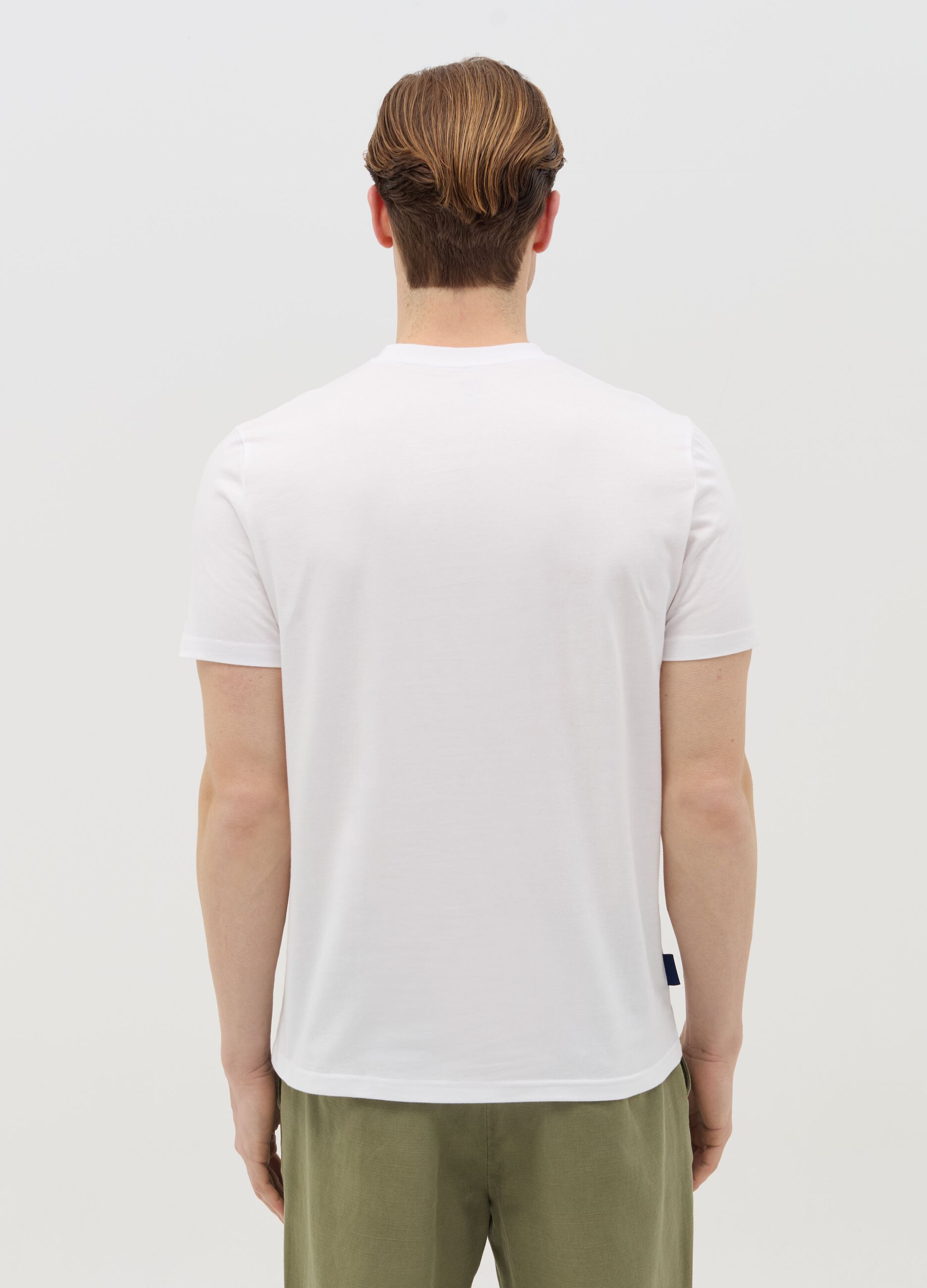Cotton T-shirt with "Rome Italy" print