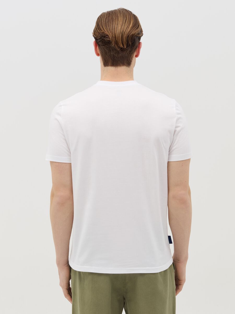 Cotton T-shirt with "Rome Italy" print_3
