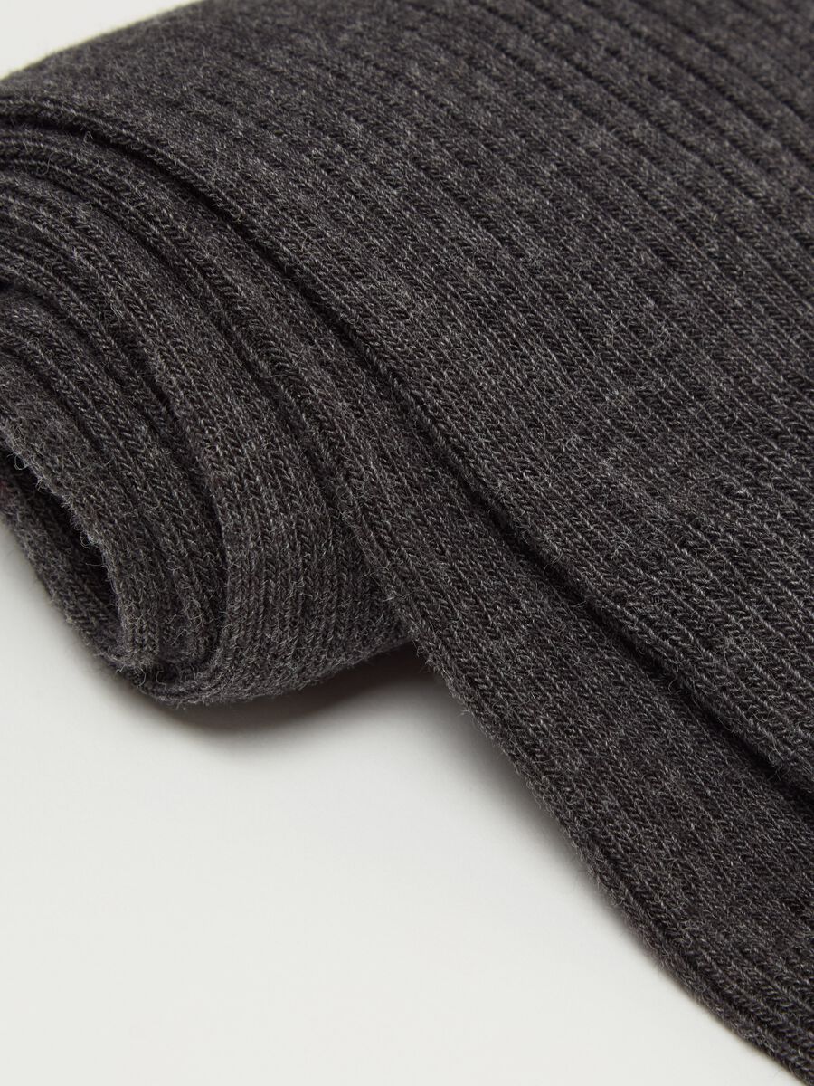 Three-pair pack ribbed midi socks_1