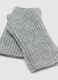Grey fingerless knitted gloves_2