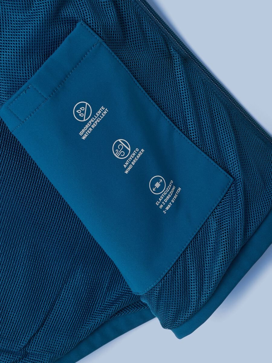 Gilet antivento ALTAVIA SAILING blu in tessuto elasticizzato con zip_5