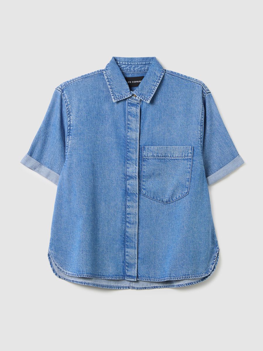 Women's Oversize Blue Denim Shirt_4