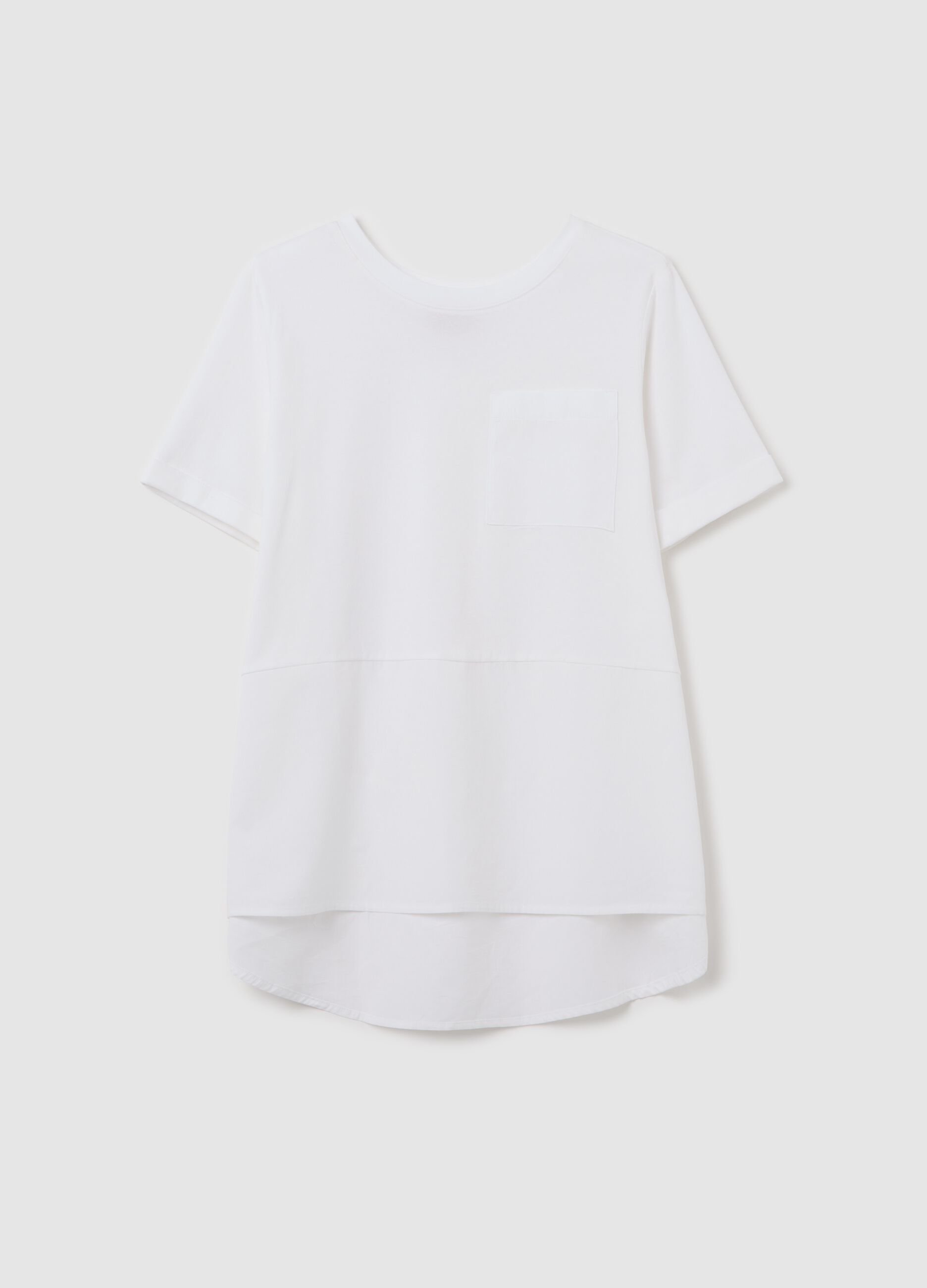 T-shirt premaman con tasca