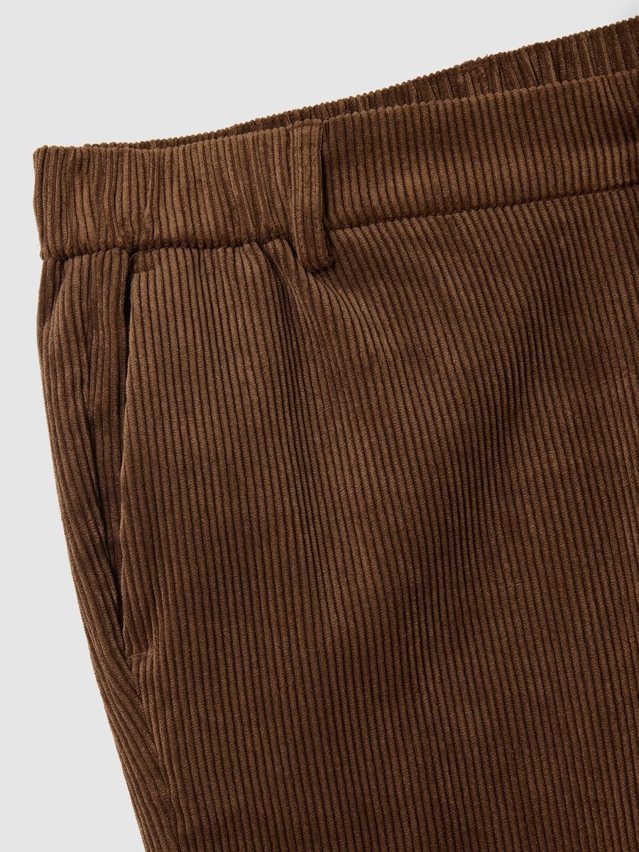 Pantaloni marroni wide leg_5