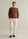 Cotton pullover with weave_1