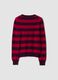 Red pure wool striped crew-neck jumper_6