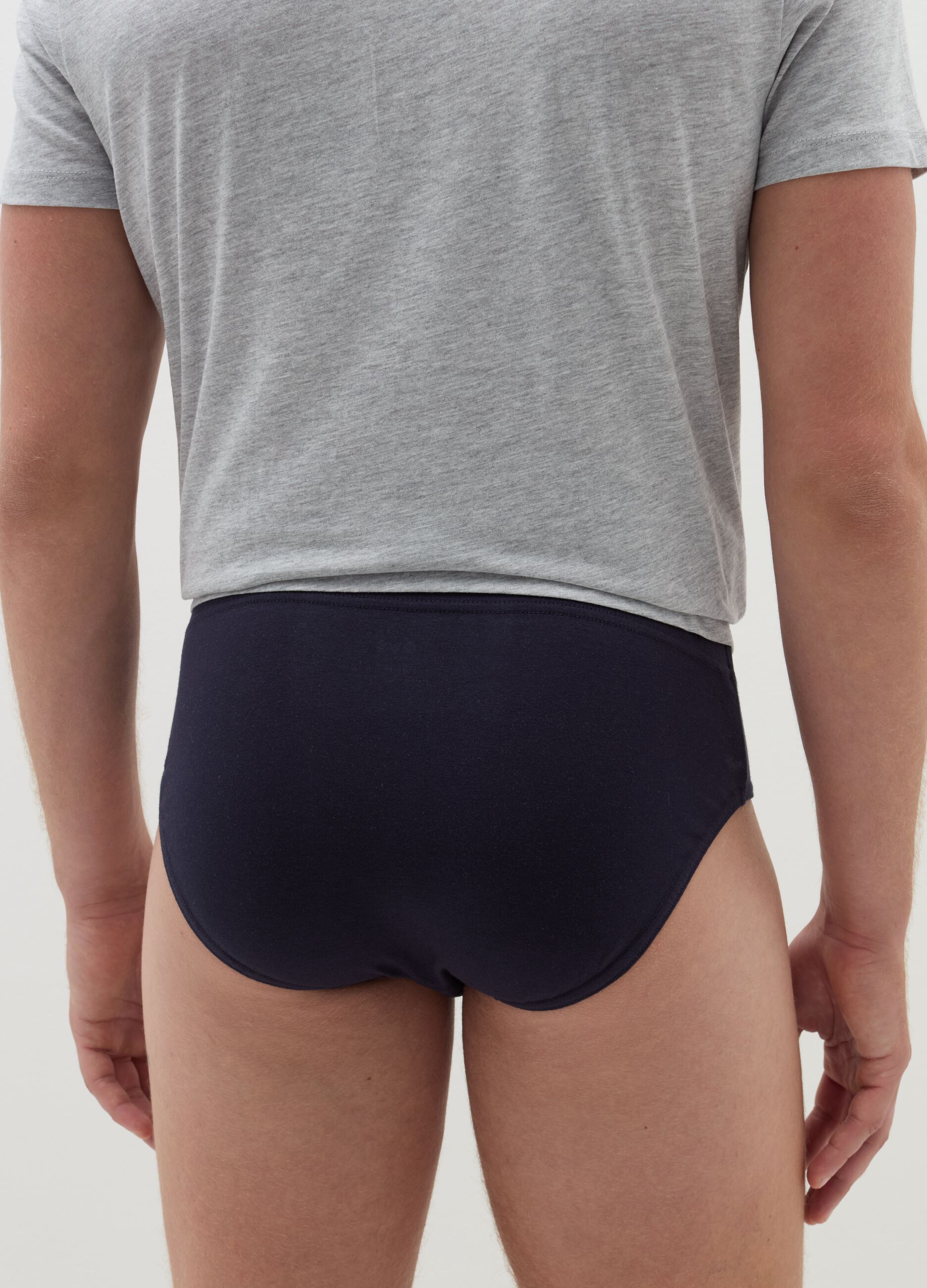 Tripack slip in cotone bio stretch
