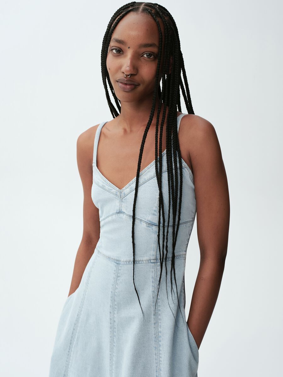 Midi Dress in Stretch Cotton_3