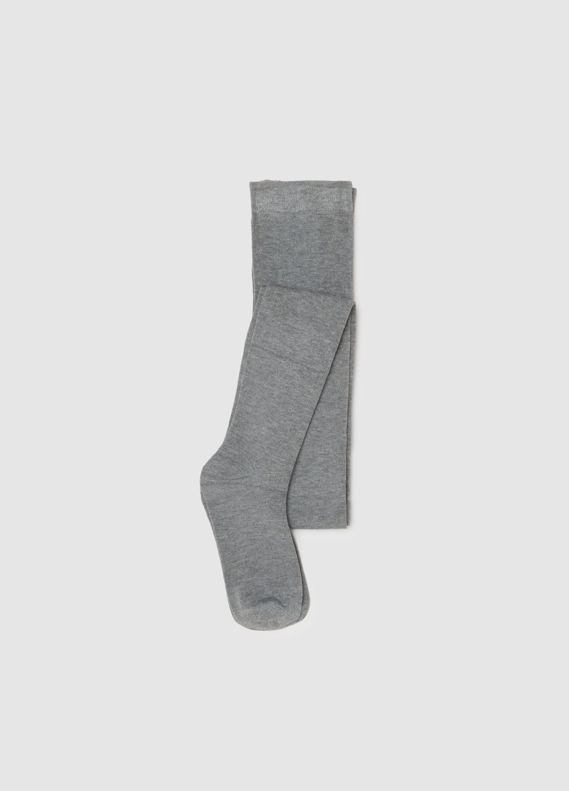 Grey Cashmere Blend Tights