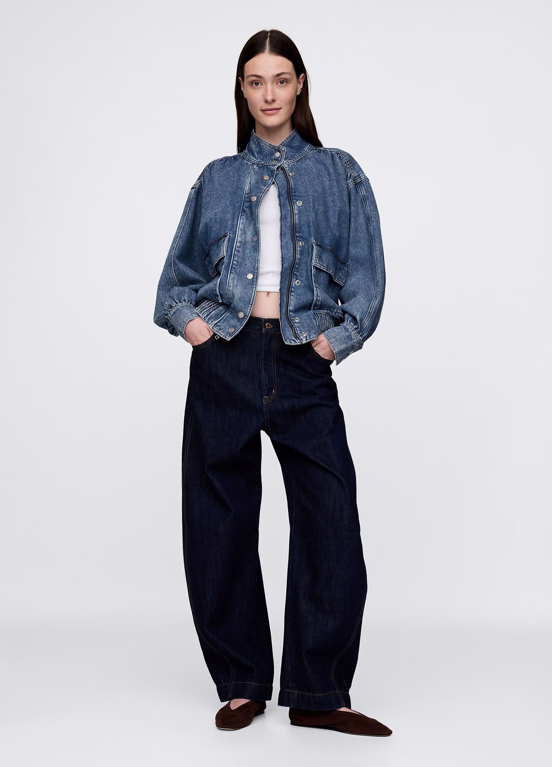 Denim jacket with pockets