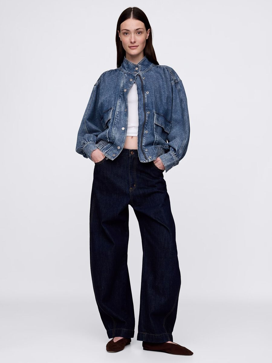 Giacca denim con tasche_1