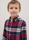 Children's multicolour check regular fit shirt in pure cotton_2