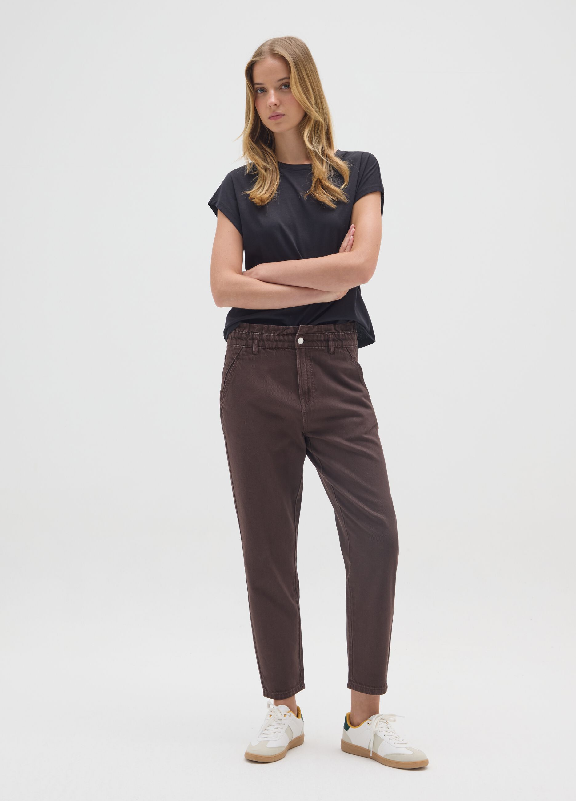 Brown Denim Trousers