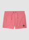 Pink swim shorts with elasticated waist_4