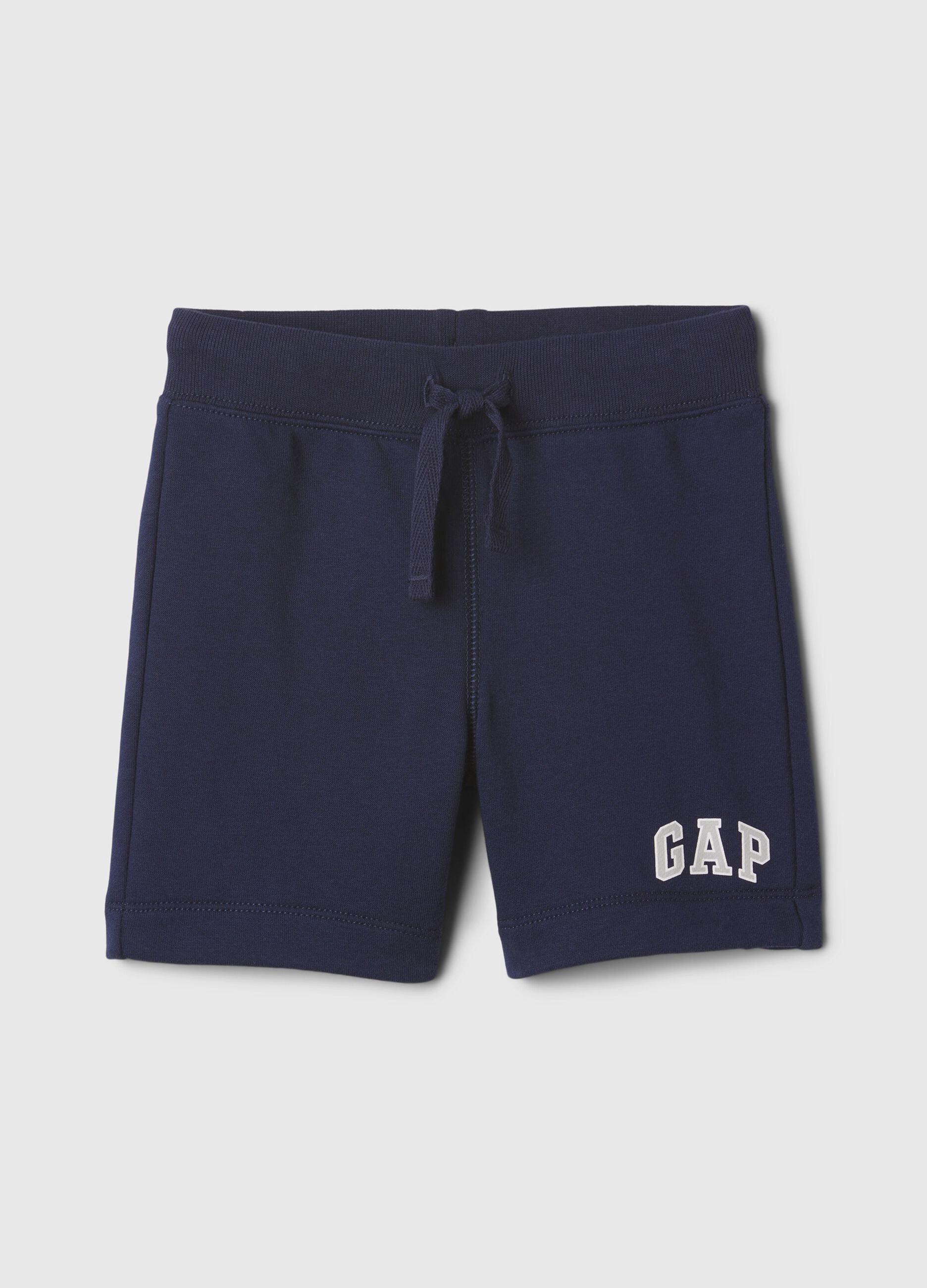 Bermuda joggers with logo print