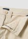 Beige stretch cotton chino shorts_5