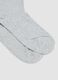 Three-pack of grey socks in organic stretch cotton_1