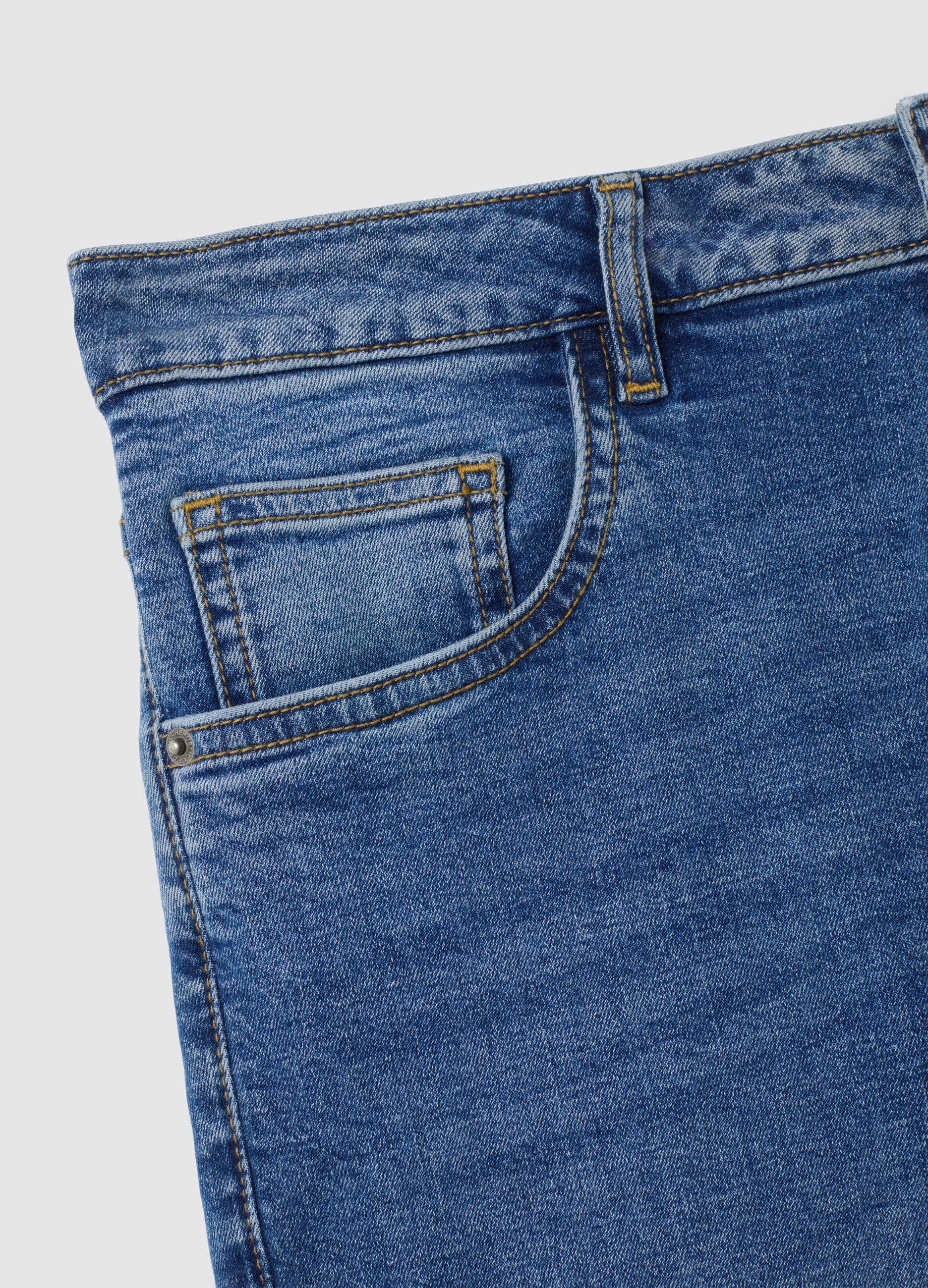 Blue Denim Skinny Fit Jeans