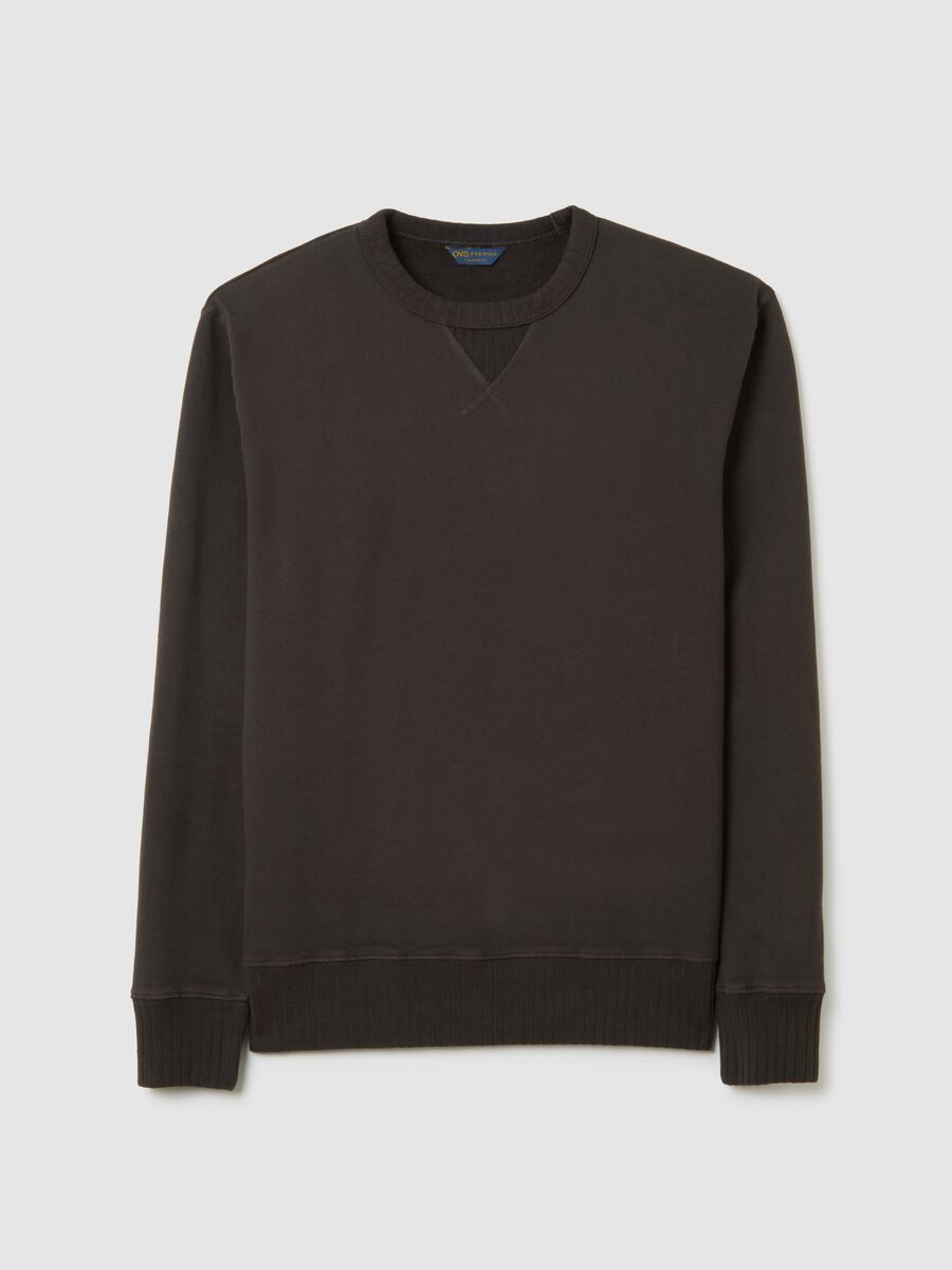 Green pure cotton jumper regular fit_4