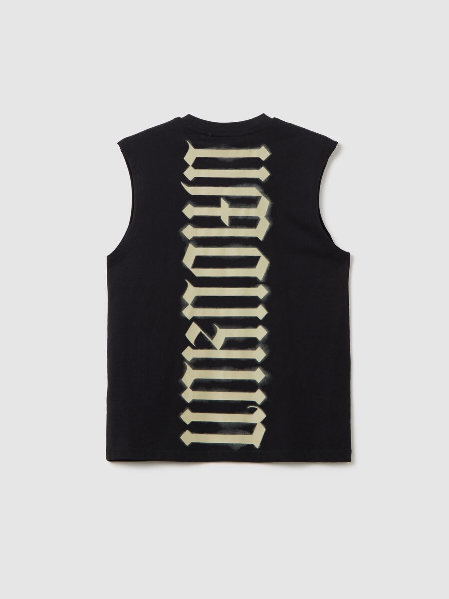 OVS Kids Black Cotton Vest_1
