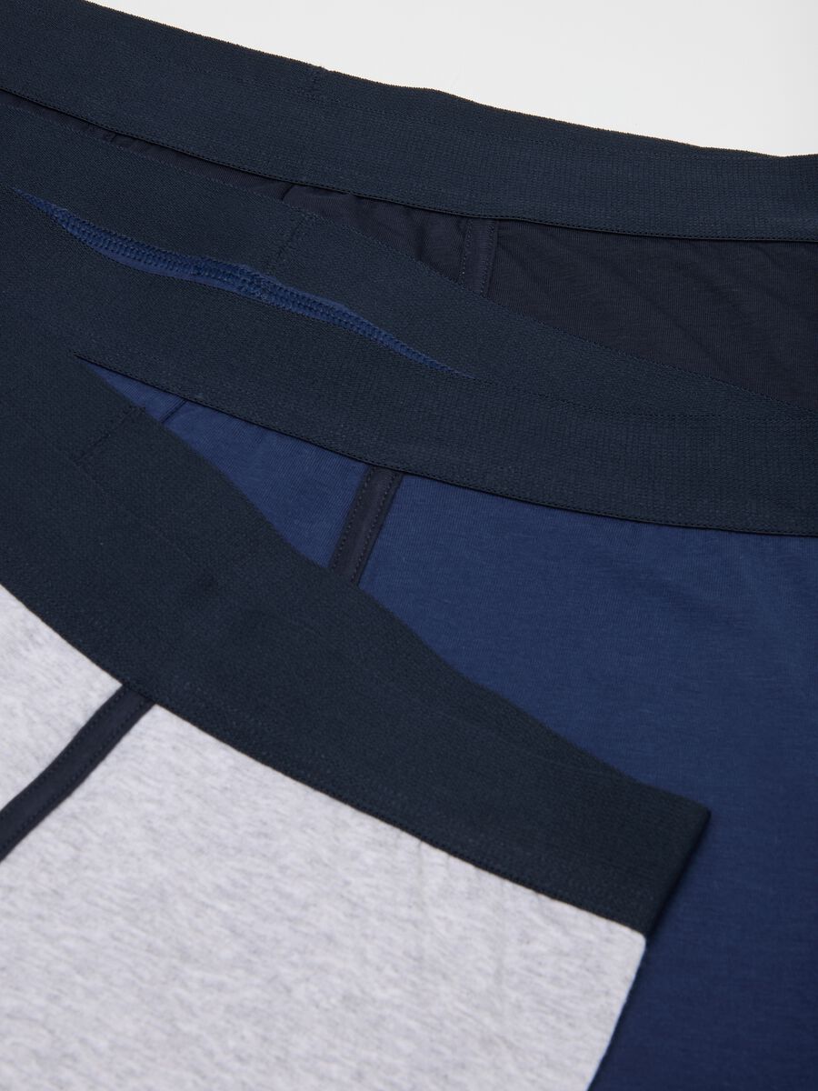 Tripack boxer in cotone elasticizzato multicolor regular fit_5