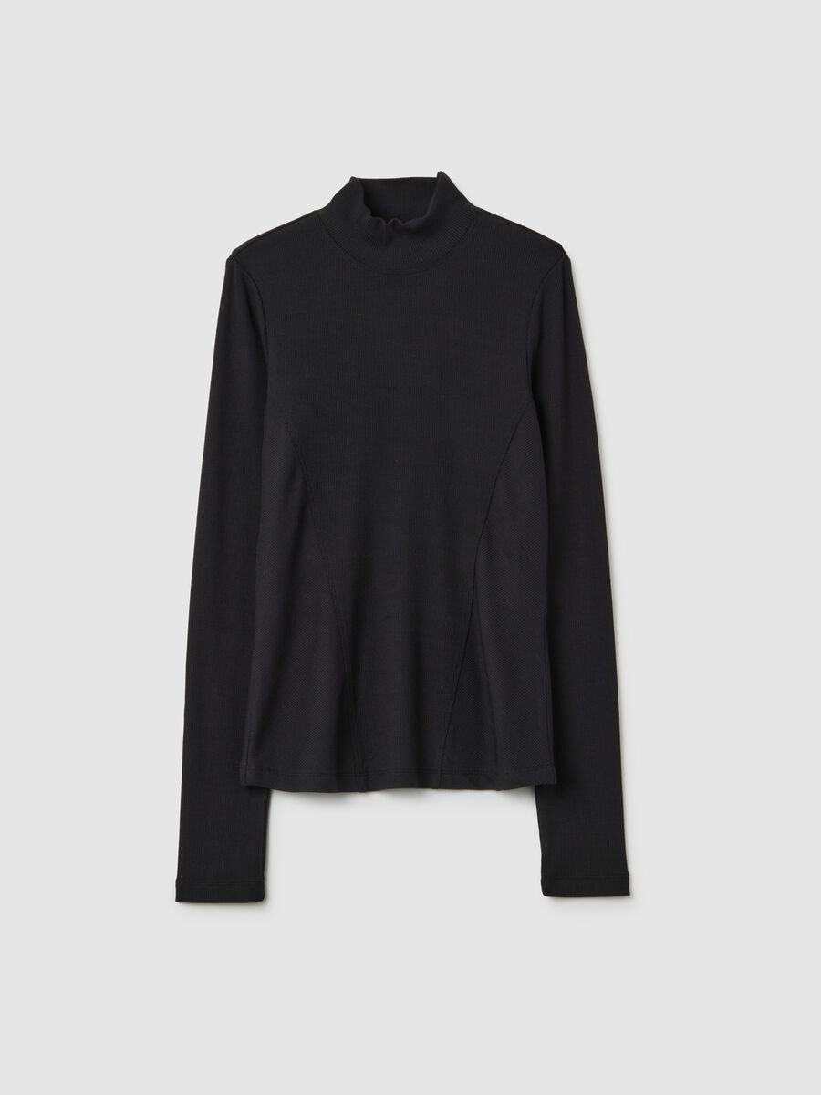 Long Sleeve Mock Neck T-Shirt ALTAVIA STUDIO_4