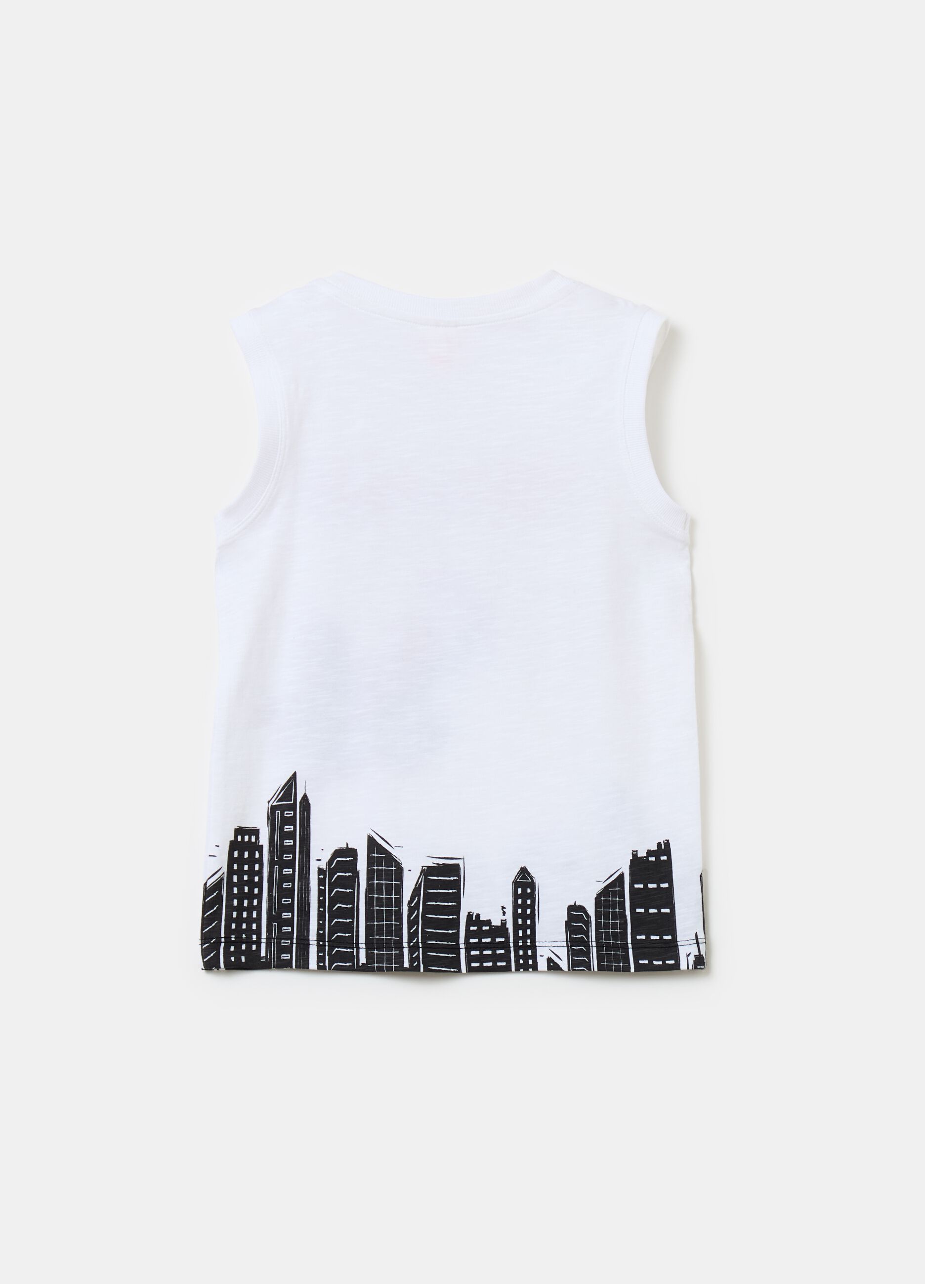 Racerback vest with Spider-Man print