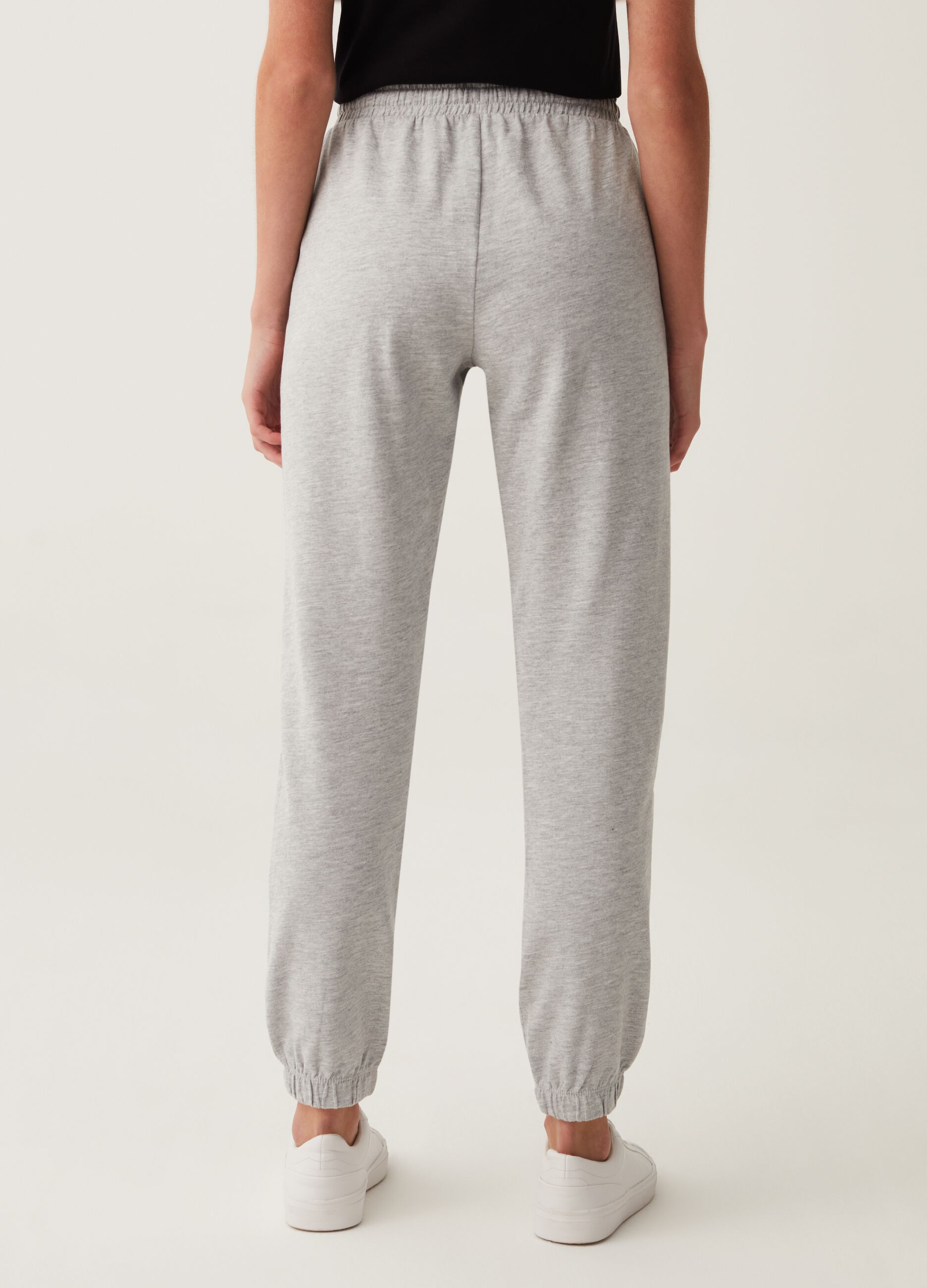Joggers in French Terry con coulisse_2