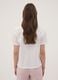 T-shirt pigiama bianco in cotone organico con scritte frontali_3