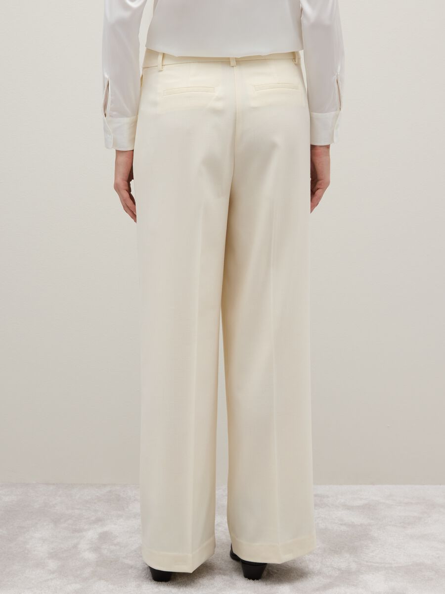 Regular Fit Beige Trousers_2