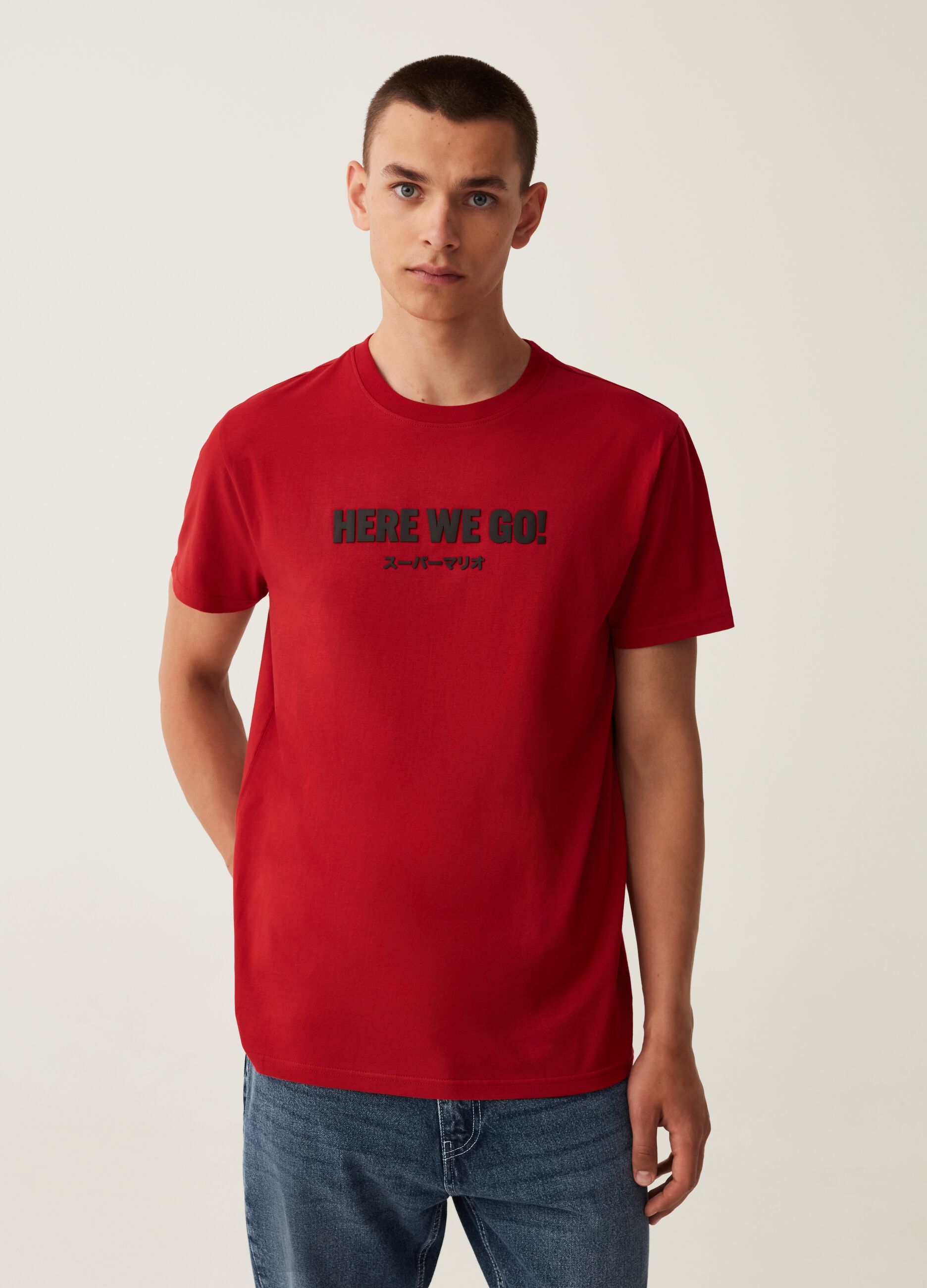 T shirt con stampa Super Mario