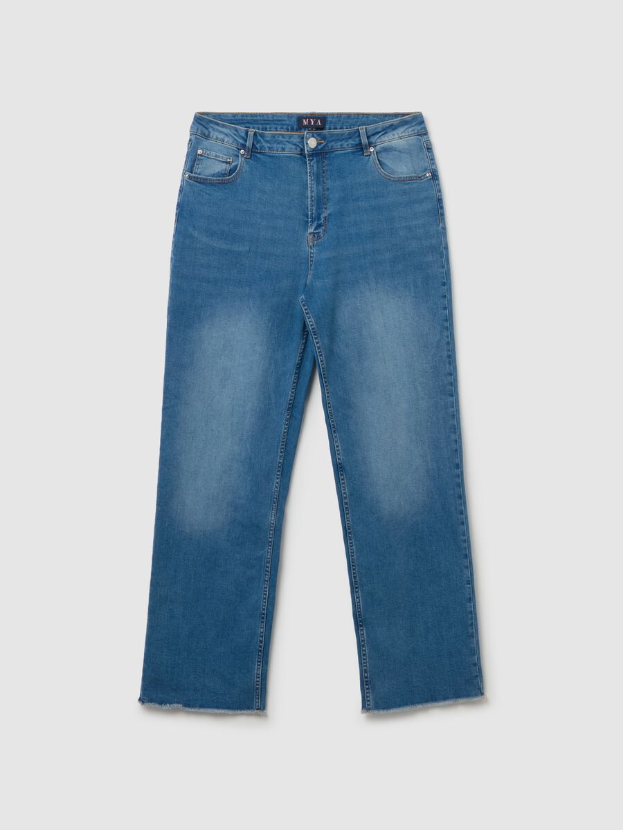 Relaxed-fit frayed jeans_4