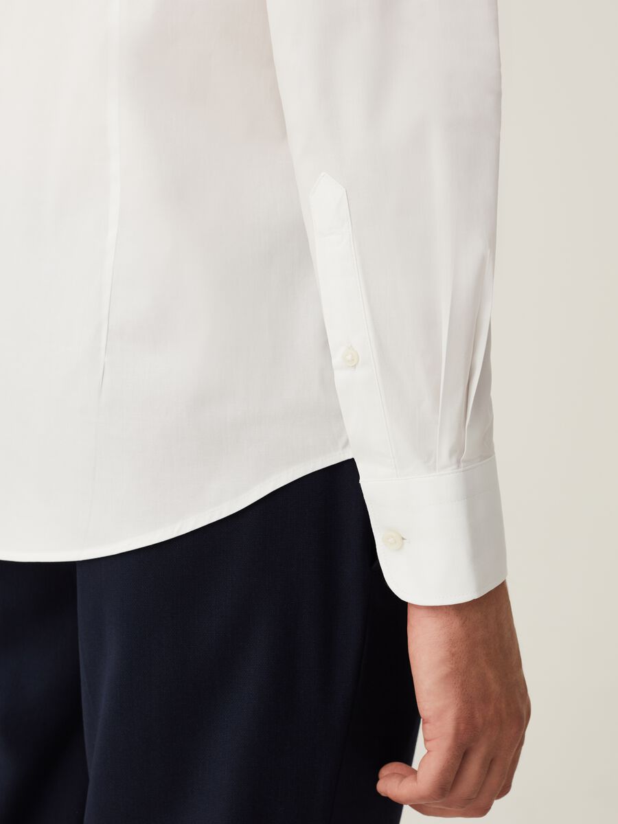 Camicia slim fit in cotone stretch_3