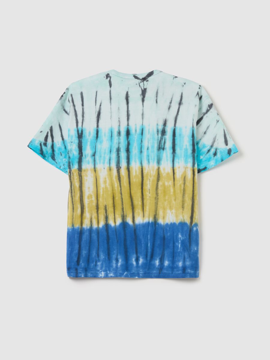 T-shirt in cotton with tie-dye print_4