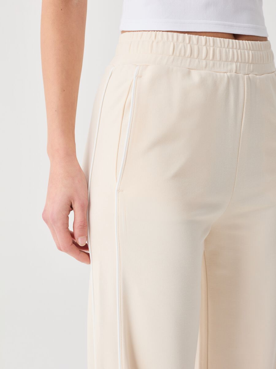 ALTAVIA STUDIO palazzo trousers with contrasting piping_2