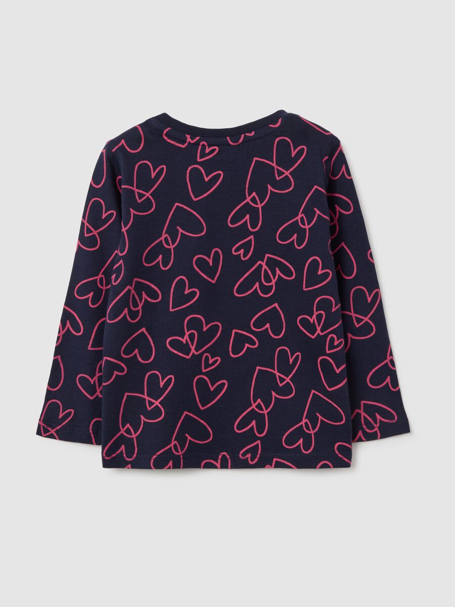 Girls' Blue Pure Cotton Jumper with Regular Fit_1