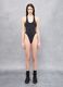 Cross Back Cut Out Swimsuit Black_3