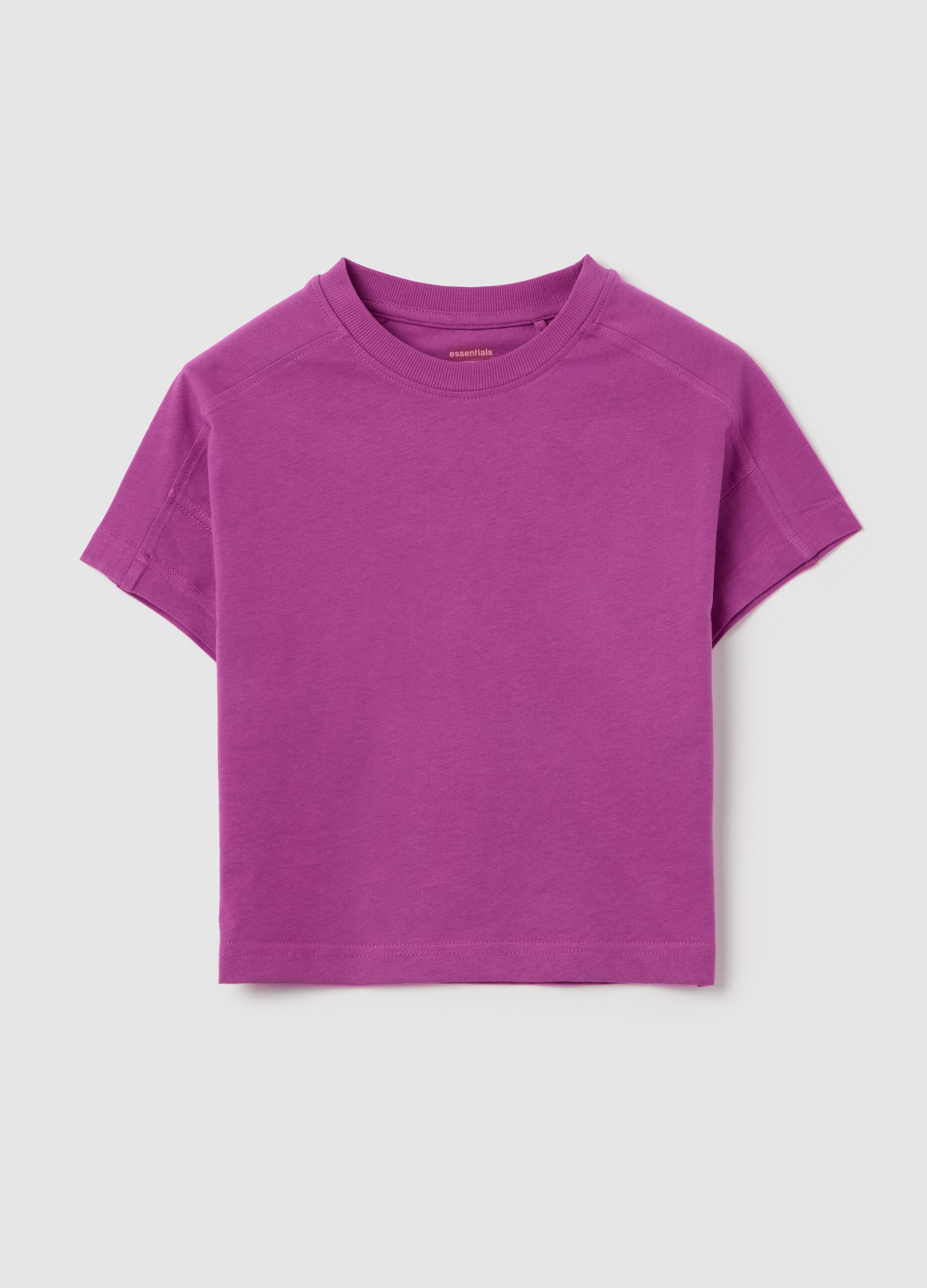 OVS Kids Purple T-shirt in Organic Cotton