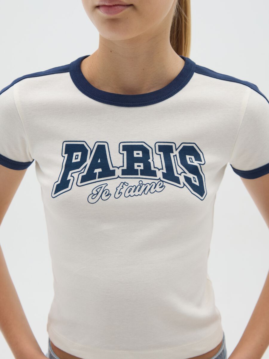 Girls' Multicolour Pure Cotton Fitted T-Shirt_2