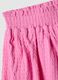 Pantaloncini in cotone elasticizzato rosa da bambina regular fit_2