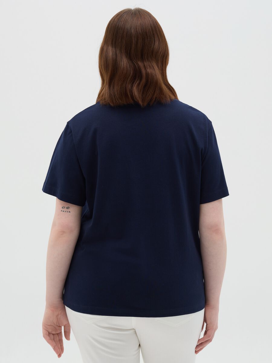 Mya Blue Cotton T-shirt_3