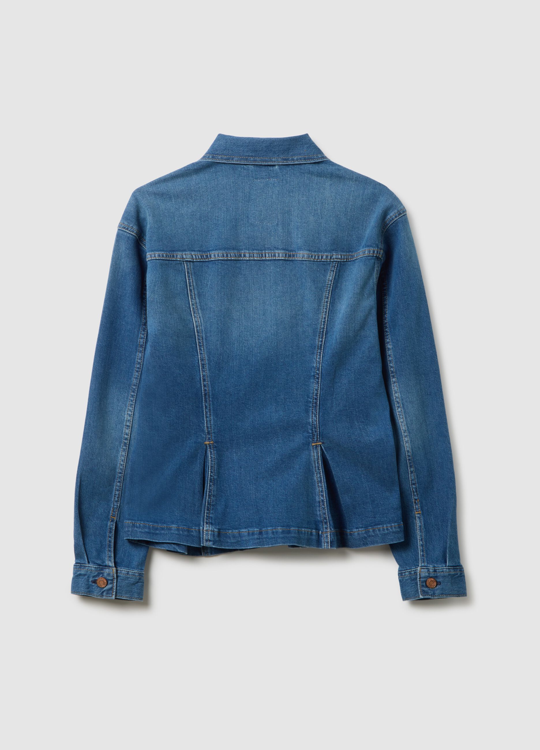 Stretch Denim Blue Jacket