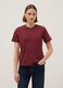 T-shirt rossa girocollo in puro cotone italiano regular fit_0