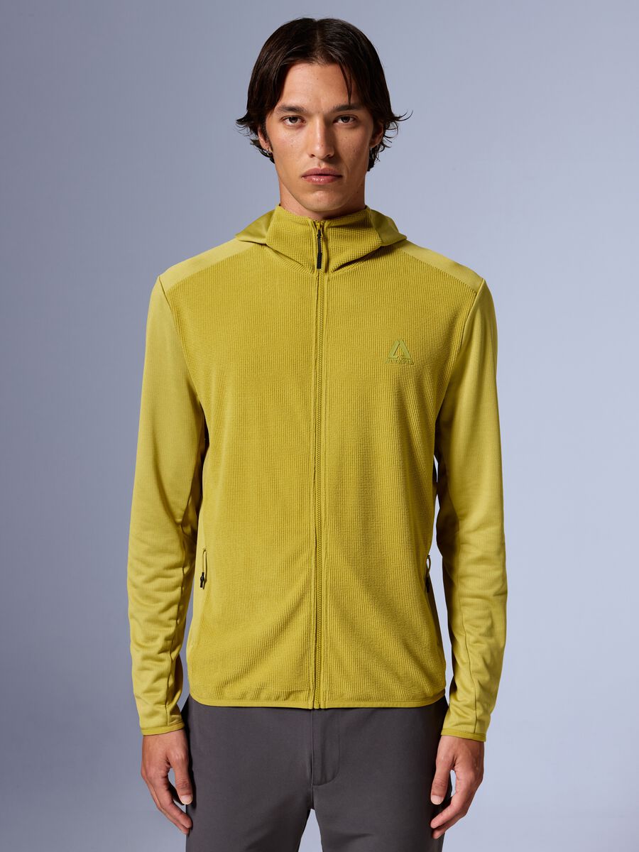 ALTAVIA WITH DEBORAH COMPAGNONI Full Zip Waffle Fleece Hoodie_1