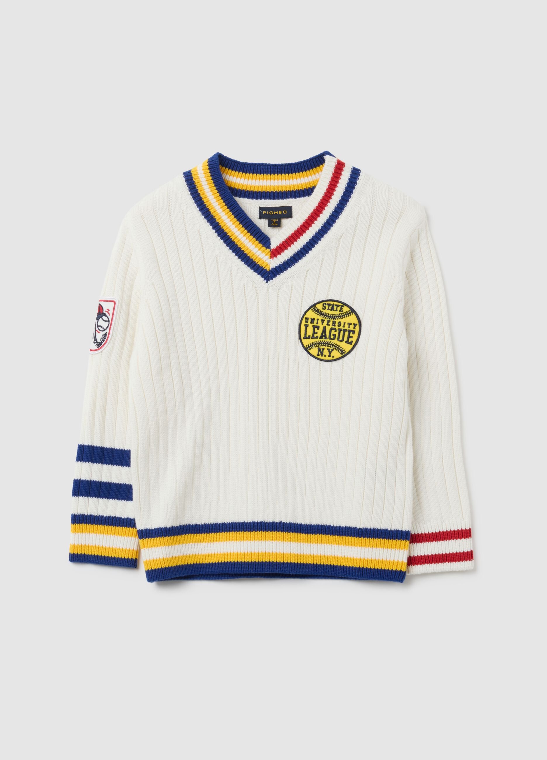 Children's Sweater in Pure Cotton Multicolour Regular Fit