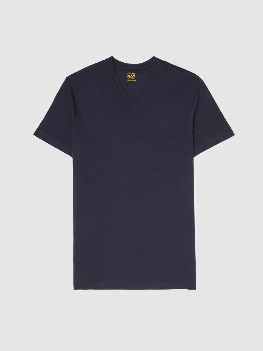 Organic cotton undershirt with V neck_4