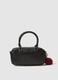 Black handbag with red charm_1
