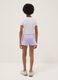 Girls&rsquo; purple organic cotton shorts with elasticated waistband_1