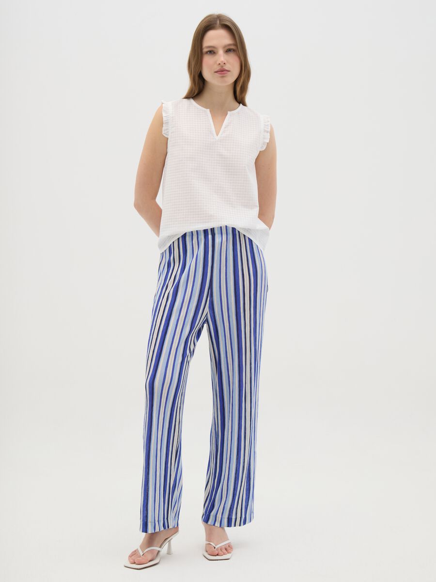 Women's multicolour regular fit trousers_0