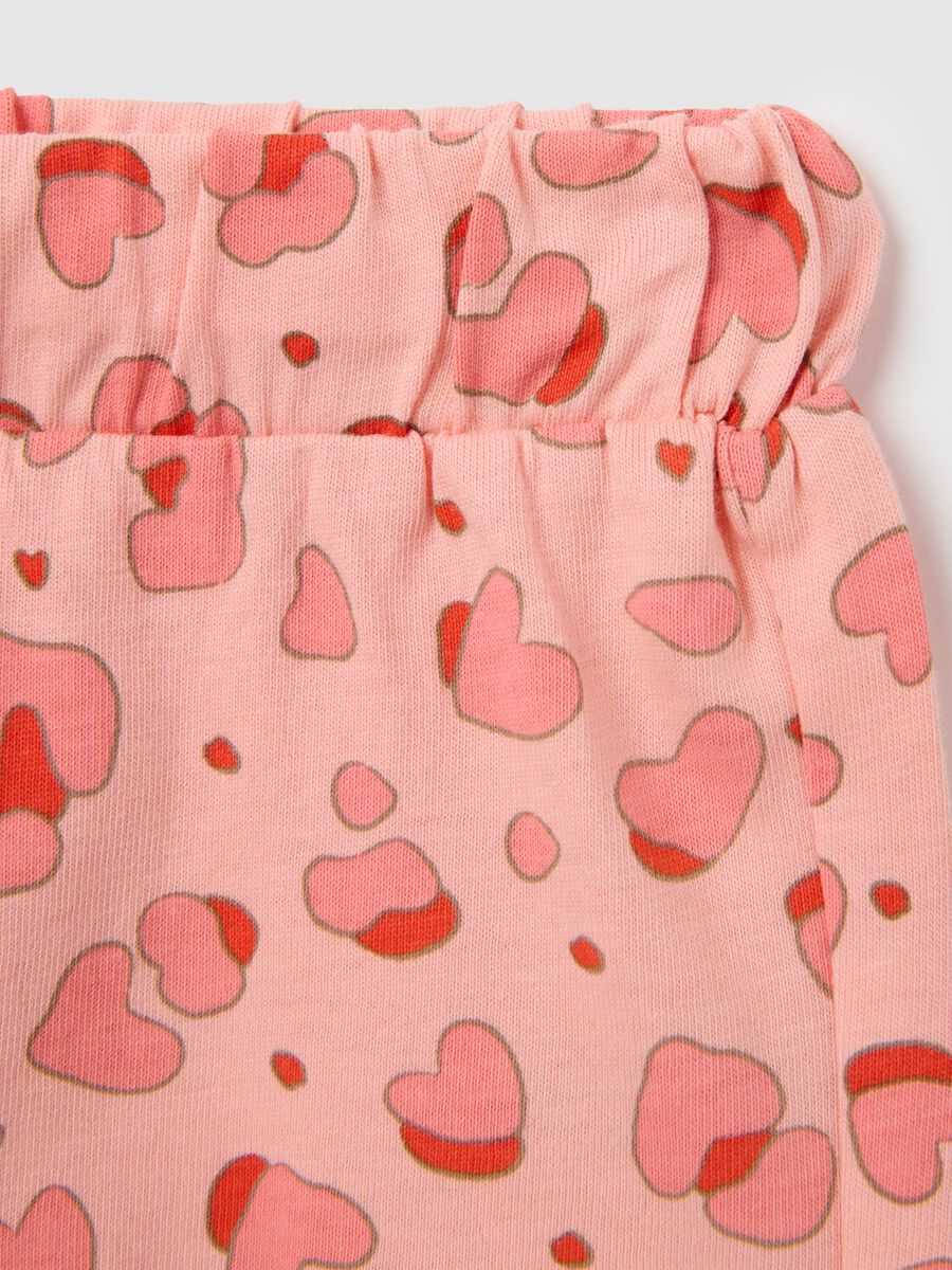 Baby girl shorts in pure cotton pink and blue regular fit_2